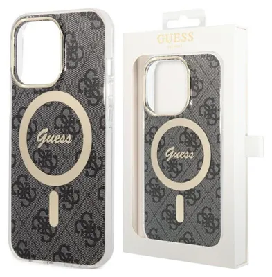 Produktbild von Guess IML 4G MagSafe Case für iPhone 15 schwarz