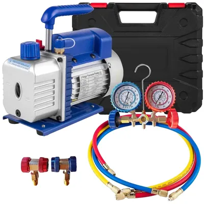 Productafbeelding van Vacuümpompen, instelbare doorstroomsnelheid, 2-weg manometer, 4CFM, 1-4HP manometer