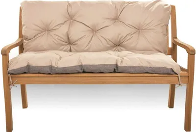Obrázok produktu pre Vankúš na lavicu, rozmer 110x50x50cm| Béžová farba| Záhradný vankúš| Vonkajší vodeodolný vankúš| Vankúš na záhradnú lavicu| Vankúš na lavicu
