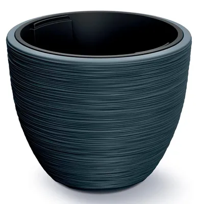 Immagine prodotto di Vaso moderno antracite con serbatoio per l'acqua, dimensioni 57 x 57 x 44,5 cm