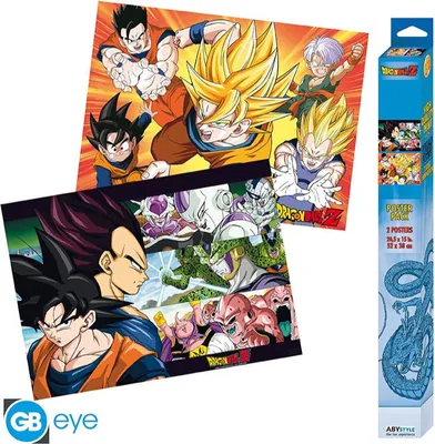 Produktbild von ABYstyle - Dragon Ball Saiyans Chibi Poster Set