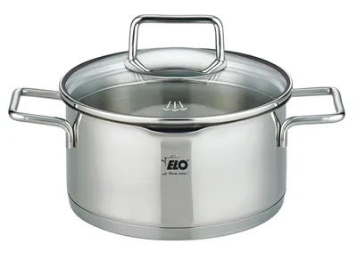 Produktbild von ELO Smart Steam Topfset Edelstahl Öl-Dosiersystem Induktion silberfarben 4-teilig