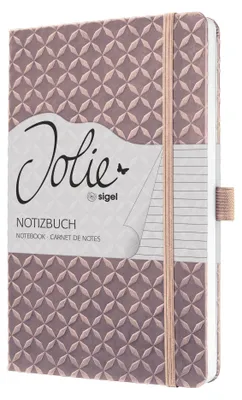 Produktbild von SIGEL JN137 Notizbuch Jolie - liniert - ca. A5 - rosé - Hardcover - 174 S. -