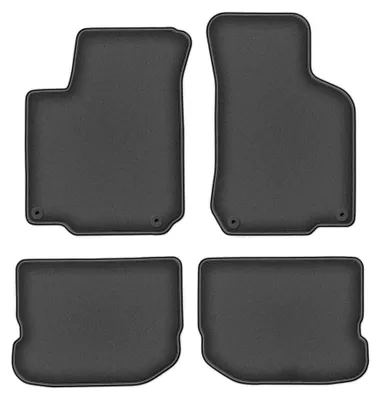 Productafbeelding van Velours automatten voor VW Jetta IV 1998-2005 (sedan/stationwagen) – 4-delig, grafiet, op maat – Wielganizator DURBAN