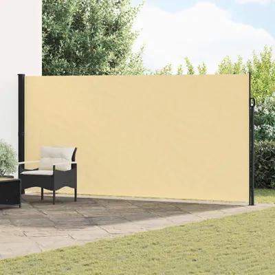 Obrázok produktu pre Retračná bočná markíza Piesková 600 x 220 cm Polyester