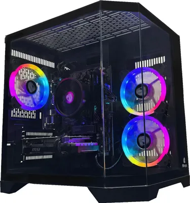 Produktbild von Nitropc Gaming PC Advanced Silver - AMD Ryzen 5 5500, NVIDIA RTX 3050 6GB, 16GB DDR4, M.2 1TB, Schwarz