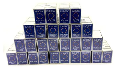 Produktbild von 300 Stück Schachteln Europa Streichhölzer Zündhölzer Zündholzschachtel