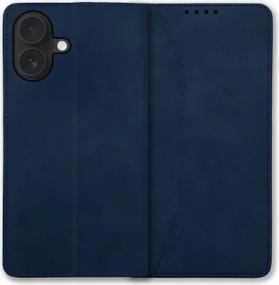 Produktbild von Bookstyle 'Premium' Schutzhülle Klapphülle Schutztasche Etui Cover für Apple iPhone 16 - Blau