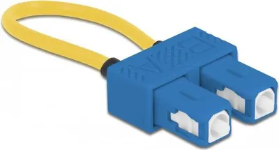 Produktbild von DeLOCK LWL Loopback Adapter SC / UPC Singlemode blau, SC