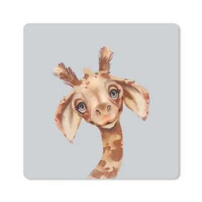 Produktbild von MuchoWow® Mauspad Mousepad Giraffe - Dschungel - Tier 20x20 cm - Mousepads - Maus Mat - Pad - Mausunterlage - Desk Mat - Bureauartikeln