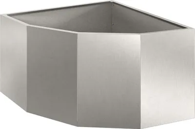 Zdjęcie produktu dla Doniczka Różnorożna Srebrny 60 x 60 x 35 cm stal nierdzewna