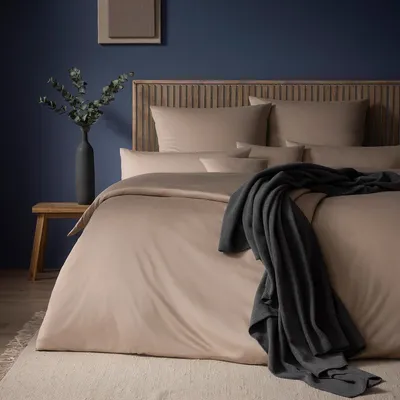Produktbild von Estella Bettwäsche Takoma" beige 1x 155x220 cm + 1x 80x80 cm"
