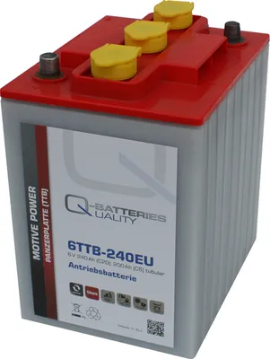 Produktbild von Q-Batteries 6TTB-240EU 6V 240Ah (C20) geschlossene Blockbatterie, positive Röhrchenplatte