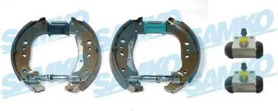 Produktbild von SAMKO Bremsbackensatz Trommelbremse Hinten für VW POLO (AW1, BZ1) KEG855
