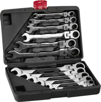 Produktbild von Schraubenschlüssel, flach, 8-19 mm, 12 Stück. KD11304