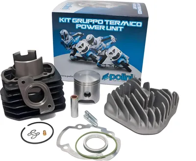 Zdjęcie produktu dla Zestaw cylindra Polini SPORT o pojemności 70 ccm, chłodzony powietrzem, przeznaczony do skuterów Kymco KB 50 i Honda Dio G 50
