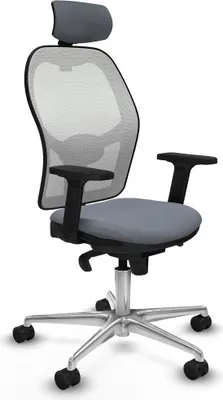 Produktbild von Bürostuhl mit Kopfstütze Piqueras y Crespo 2D086N2 Grau