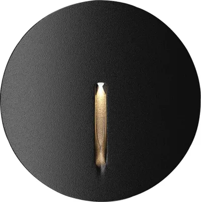 Image de Lampe LED encastrée, lampe d'escalier, alu, noir, IP54, D 7 cm
