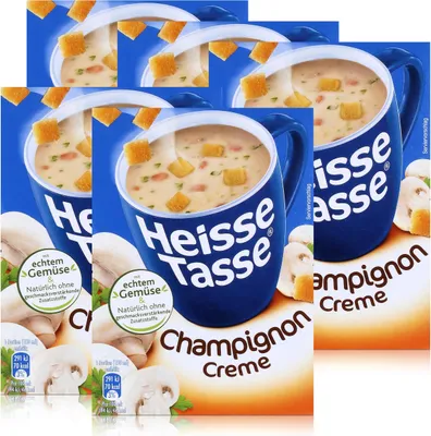 Produktbild von Heisse Tasse Champignon Creme 3 Beutel á 14g Tassensuppe (5er Pack)
