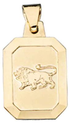 Produktbild von Sternzeichen Löwe - Goldanhänger Anhänger 333 Gold Halsschmuck Uni