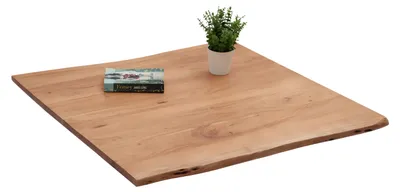 Produktbild von Tischplatte Baumkante Akazie Natur 90 x 90 cm BERN