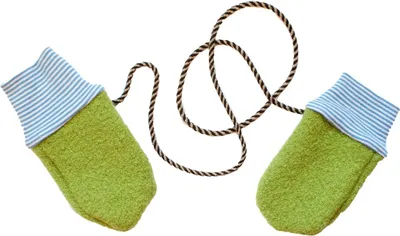 Produktbild von Handschuhe Kind Baby Walkloden Miniblings Wolle Handarbeit Fäustlinge 1-3 Monate