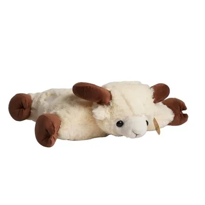 Produktbild von 2 in 1 Plüschtier Kissen Bock mit Klettverschluss Kuscheltier 36cm