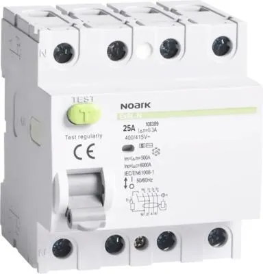 Obrázok produktu pre Prúdový chránič Noark 108361 4P, 25A A 30mA