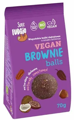 Produktbild von -DATTELKUGELN MIT BROWNIE-GESCHMACK, 70 g - ME GUSTO (SUPER FUDGIO)