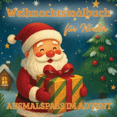 Produktbild von Weihnachtsmalbuch für Kinder - kreativer Ausmalspaß im Advent ab 4 Jahre