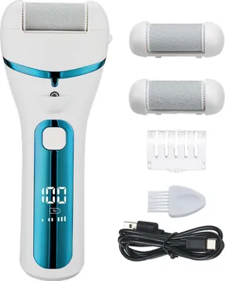 Obrázok produktu pre INF Elektrický pilník na nohy - Nabíjateľný odstraňovač mozoľov a exfoliátor na nohy Biela + modrá
