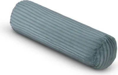 Produktbild von Nackenrolle XXL ( 70x20cm ) - Graugrün - Cord Optik, kuschelig weicher Bezug mit Reißverschluss - Kissen 1000gr - Nackenkissen Sofakissen
