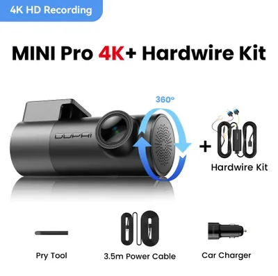 Produktbild von MINIPro 4K n Hw - Autokamera - 2560×1440 Auflösung - 121° Sichtfeld - H.264 - 25 B/s - Ohne Speicherkarte