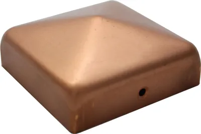 Produktbild von DEL Pfostenkappe Pyramide 91 x 91 mm, Kupfer