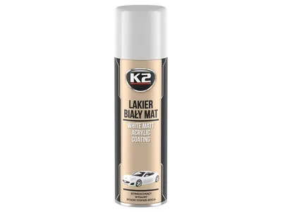 Zdjęcie produktu dla LAKIER BIAŁY MAT Szybkoschnąca biała farba akrylowa, 500 ml