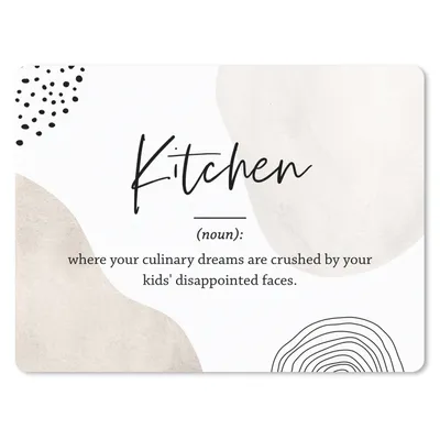 Produktbild von MuchoWow® Mauspad Mousepad Sprichwörter - Definition Küche - Zitate - Küche - Wörterbuch 40x30 cm - Mousepads - Maus Mat - Pad - Mausunterlage - Anti Rutsch