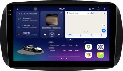 Immagine prodotto di 2K Display Autoradio Android 128GB per Smart 451 2007-2011 Pre-restyling CarPlay Android Auto Navigatore 4G LTE Bluetooth DAB+ SWC