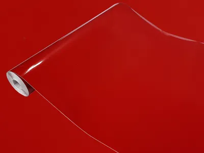 Produktbild von Klebefolie Möbel 45x25 cm - Signalrot Glanz - Möbelfolie selbstklebend Einfarbig - Folie für Möbel zur Renovierung von Türen, Schränken und Regalen - Möbelfolie dekorativ und pflegeleicht