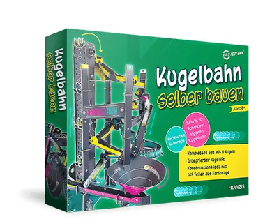 Produktbild von Franzis Verlag Kugelbahn selber bauen, Experimentier-Set, Physik, 8 Jahr(e)