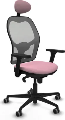 Image de Chaise de bureau avec appui-tête Piqueras y Crespo 3D036G1 Rosa