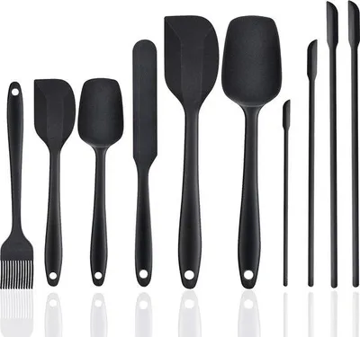 Produktbild von Silikonreiniger Set 10-teilig hitzebeständig BPA-frei - klebt nicht - Geschirrspülergeeignet