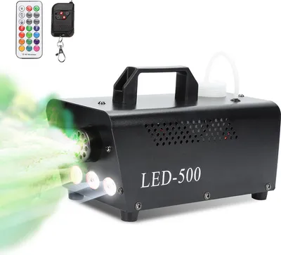 Produktbild von TolleTour Nebelmaschine LED RGB Rauchmaschine-Bühnenbeleuchtung--Mit 2Fernbedienung- Nebelmaschine mit Fogger Effekt-500W