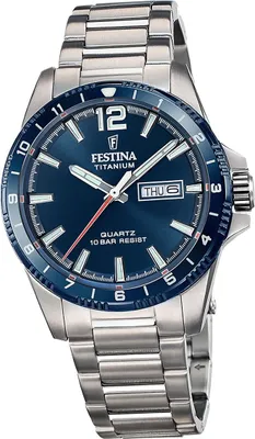 Produktbild von Festina Herrenuhr Titanium Armbanduhr Titan silber D2UF20698/2