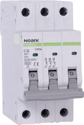 Obrázek produktu pro Jistič Noark 110748 3P, B, 20 A, 6 kA, slim
