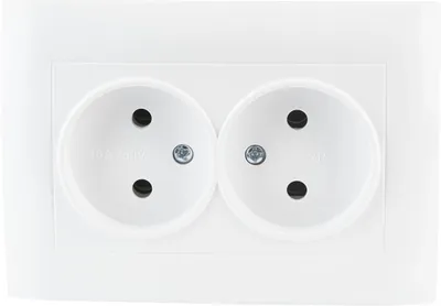 Image de Prise double VCX WESA LC 14 Blanc