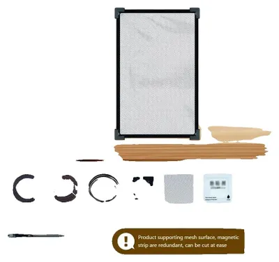 Obrázek produktu pro Kryt akvária, odolný plast, průhledná síťovina, 30 x 20 cm
