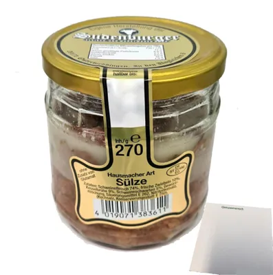 Produktbild von Sudenburger Hausmacher Art Rotwurst (270g Glas) + usy Block