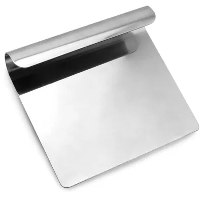 Produktbild von Gemüseschaber, Teigschaber, Küchenschaber, Küchenutensil, 14 x 12 cm, Edelstahl 304