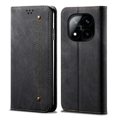 Obrázek produktu pro Pouzdro pro Xiaomi Redmi Note 14 Pro 5G, Kožené Peněženkové Pouzdro s Magnetickým Uzavíráním a Stojánkem černé