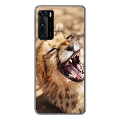 Produktbild von MuchoWow® Handyhülle Schutzhülle Hülle für Huawei P40 Gepard - Tier - Nahaufnahme Silikon Softcase Handy Hülle - Handytasche